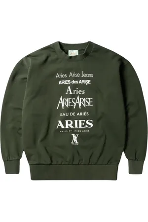 ARIES Bluzy, Mężczyzna, Zielony, L, Bluza z nadrukiem perfum