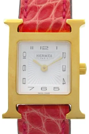 Hermès Pre-owned, Kobieta, Biały, ONE SIZE, Pre-owned Leather watches