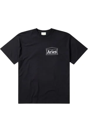 ARIES Koszulki, Mężczyzna, Czarny, M, Temple Graficzny T-shirt
