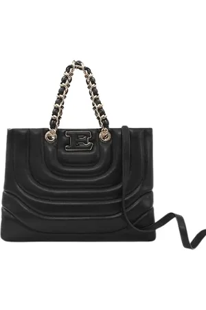 ERMANNO SCERVINO Torebki, Kobieta, Czarny, ONE SIZE, Skóra, Torba Rives Tote