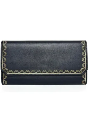 Cartier Pre-owned, Kobieta, Czarny, ONE SIZE, Pre-owned skórzane portfele