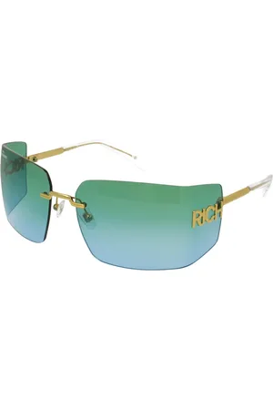 John Richmond Akcesoria, unisex, Niebieski, ONE SIZE, Okulary przeciwsłoneczne z logo