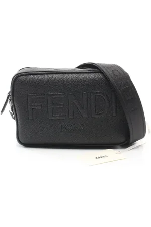 Fendi Pre-owned, Mężczyzna, Czarny, ONE SIZE, Pre-owned skórzane torby na ramię