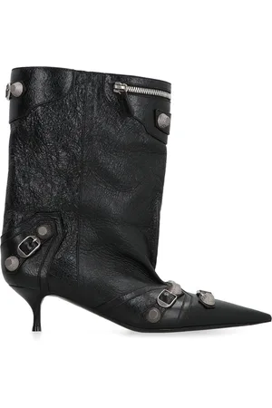 Balenciaga Buty, Kobieta, Czarny, 36 EU, Len, Buty na koturnie ze skóry