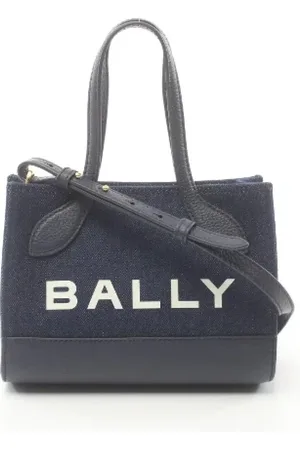 Bally Pre-owned, Kobieta, Niebieski, ONE SIZE, Pre-owned Canvas handbags