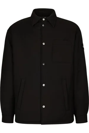 add Kurtki, Mężczyzna, Czarny, 3XL, Wełna, Oversize Koszula Z Tecnoflanelu