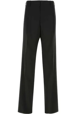VERSACE Spodnie, Mężczyzna, Czarny, M, Czarna spodnie z wełny stretch