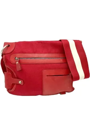 Bally Pre-owned, Kobieta, Czerwony, ONE SIZE, Pre-owned Canvas shoulder-bags