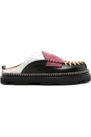 Colville Buty, Kobieta, Czerwony, 40 EU, Chunky Mules w Stylu Collegeu