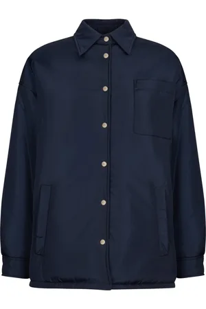 add Kurtki, Kobieta, Niebieski, S, Nylon, Oversize Koszula Z Nylonu Bright