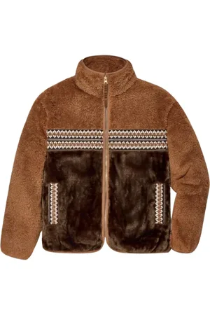 UGG Kurtki, Kobieta, brązowy, M, Len, Kurtka Damska Sherpa Camel Marlene