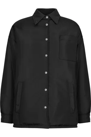 add Kurtki, Kobieta, Czarny, L, Nylon, Oversize Koszula Z Nylonu Bright