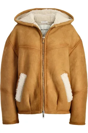 Halfboy Bluzy, Kobieta, brązowy, S, Kaptur Shearling w kolorze miodu