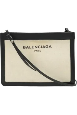 Balenciaga Pre-owned, Kobieta, Beżowy, ONE SIZE, Len, Pre-owned Canvas balenciaga-bags
