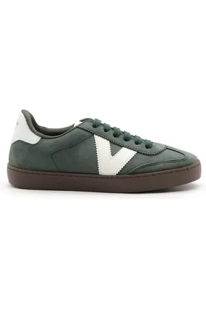 victoria Buty, Mężczyzna, Zielony, 42 EU, Zamsz, Zielone Sneakersy z Zamszowym Nosem i Ergonomiczną Podeszwą