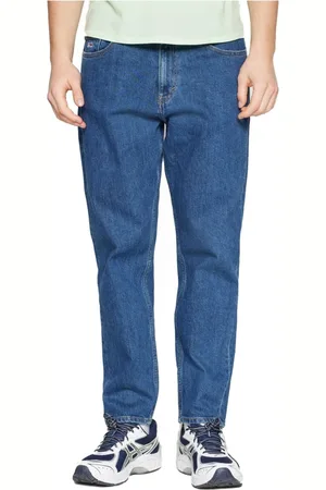 Tommy Hilfiger Jeansy, Mężczyzna, Niebieski, W31 L32, Bawełna, Niebieskie Jeansyy Boyfriend - Isaac