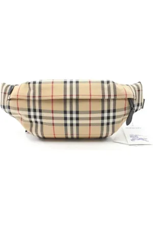 Burberry Pre-owned, Kobieta, Beżowy, ONE SIZE, Pre-owned Canvas crossbody-bags