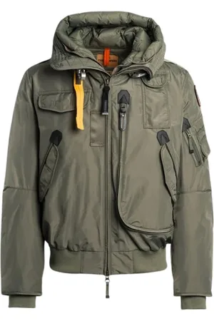 Parajumpers Kurtki, Mężczyzna, Zielony, S, Nylon, Kurtka Bomber Gobi Thyme