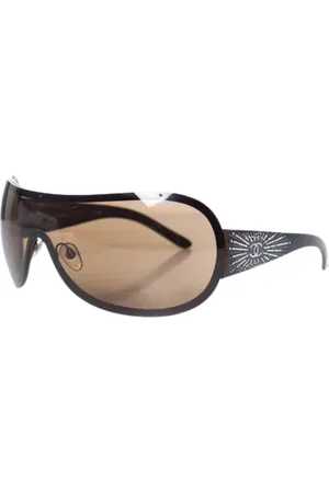 CHANEL Pre-owned, unisex, brązowy, ONE SIZE, Pre-owned Plasticsunglasses