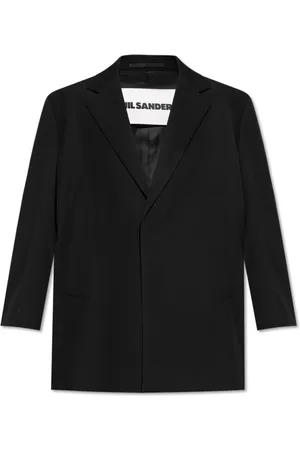 Jil Sander Kurtki, Mężczyzna, Czarny, M, Wełna, Wełniany płaszcz