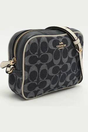 Coach Pre-owned, Kobieta, Niebieski, ONE SIZE, Pre-owned Canvas shoulder-bags