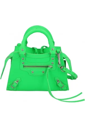 Balenciaga Pre-owned, Kobieta, Zielony, ONE SIZE, Len, Pre-owned Leather balenciaga-bags