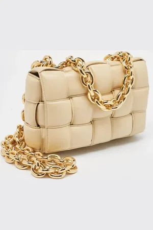 Bottega Veneta Pre-owned, Kobieta, Beżowy, ONE SIZE, Pre-owned skórzane torby na ramię