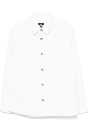 A.P.C. Koszule, Mężczyzna, Biały, M, Bawełniany overshirt