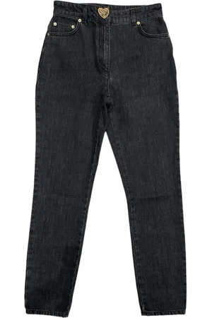 Moschino Spodnie, Kobieta, Czarny, S, Denim, Casual Denim Jeansy dla Mężczyzn