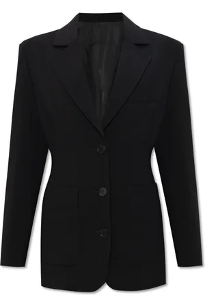 Lanvin Kurtki, Kobieta, Czarny, S, Wełna, Wełniana Marynarka
