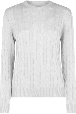 MC2 SAINT BARTH Swetry, Kobieta, Biały, L, Damski Sweter z Mieszanki Tricot