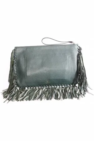 VALENTINO Pre-owned, Kobieta, Zielony, ONE SIZE, Skóra, Pre-owned Skórzane torebki