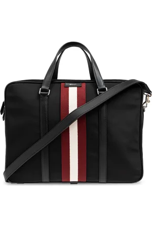 Bally Torebki, Mężczyzna, Czarny, ONE SIZE, Skóra, Aktówka z logo
