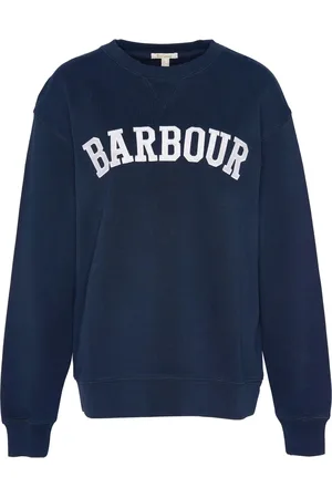 Barbour Bluzy, Kobieta, Niebieski, M, Vintage Varsity Sweatshirt