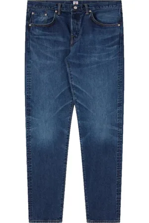 Edwin Jeansy, Mężczyzna, Niebieski, W36, Denim, Regular Tapered Jeansy Niebieskie