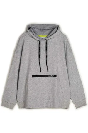 Munich Bluzy, Mężczyzna, Szary, L, Streetwear Oversized Hoodie Szary