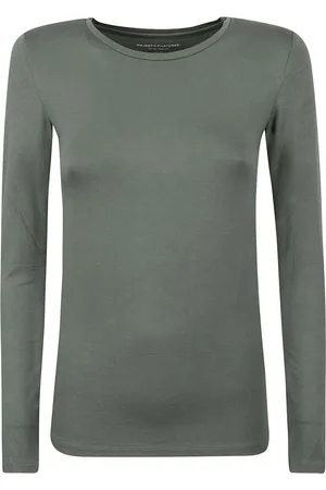 Majestic Koszulki, Kobieta, Zielony, L, Zielone T-shirty i Pola z Wiskozy i Elastanu