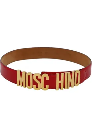 Moschino Pre-owned, Kobieta, Czerwony, ONE SIZE, Skóra, Pre-owned Leather belts