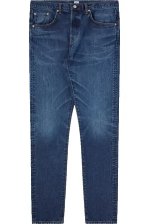 Edwin Jeansy, Mężczyzna, Niebieski, W36, Dżinsy Slim Tapered w kolorze niebieskim