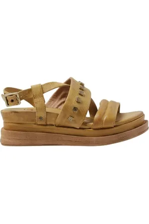 Airstep / A.S.98 Buty, Kobieta, brązowy, 38 EU, Lagos 2.0 Skórzane Sandały na Platformie