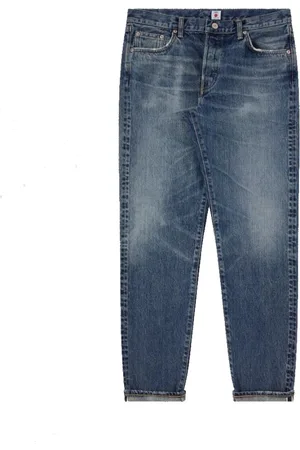 Edwin Jeansy, Mężczyzna, Niebieski, W33, Denim, Regular Tapered Niebieskie Jeansyy