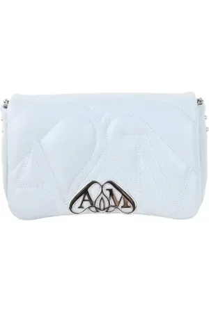 Alexander McQueen Pre-owned, Kobieta, Szary, ONE SIZE, Skóra, Pre-owned skórzane torby na ramię