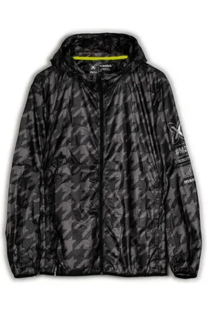 Munich Kurtki, Mężczyzna, Czarny, L, Nylon, Flash Streetwear Windbreaker z nadrukiem Piesek