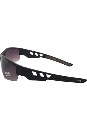 Fila Akcesoria, Mężczyzna, Czarny, ONE SIZE, Czarne wstrzyknięte okulary przeciwsłoneczne dla mężczyzn
