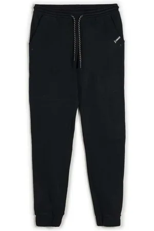 Munich Spodnie, Mężczyzna, Czarny, S, Spodnie dresowe Slim Fit z bawełny z ściągaczami