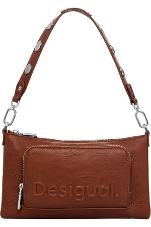 Desigual Torebki, Kobieta, brązowy, ONE SIZE, Brązowa Torebka 24Wayp 02 Zamek błyskawiczny