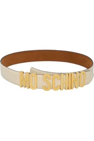 Moschino Pre-owned, Kobieta, Beżowy, ONE SIZE, Skóra, Pre-owned Leather belts