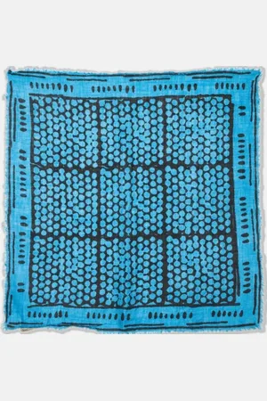 Bottega Veneta Pre-owned, Kobieta, Niebieski, ONE SIZE, Pre-owned Silk scarves