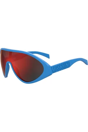 Moschino Akcesoria, unisex, Niebieski, ONE SIZE, Niebieskie Unisex Okulary przeciwsłoneczne