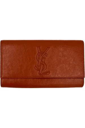 Saint Laurent Pre-owned, Kobieta, Pomarańczowy, ONE SIZE, Pre-owned Leather clutches